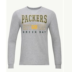 Starter NFL Green Bay Packers Men's Medium Retro Gray Long Sleeve T-SHIRT